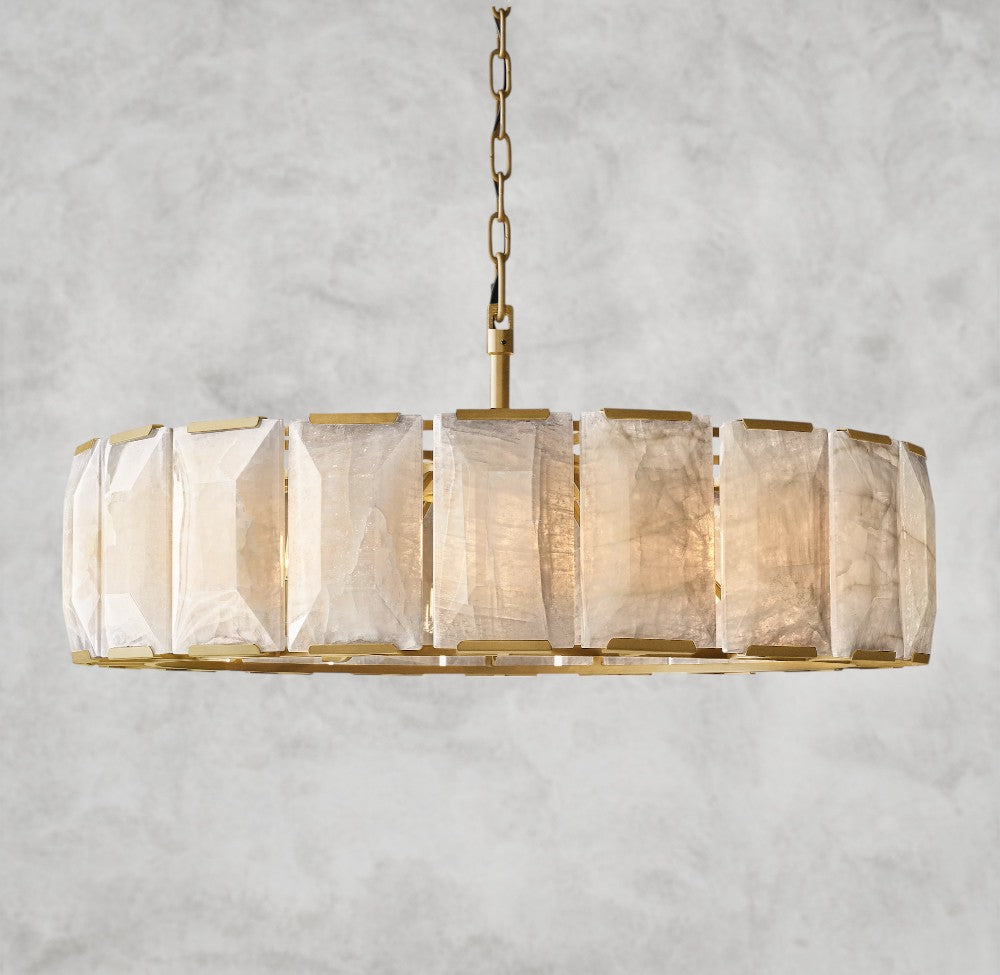 Harlow Calcite Round Chandelier 19", 31", 43", 60"